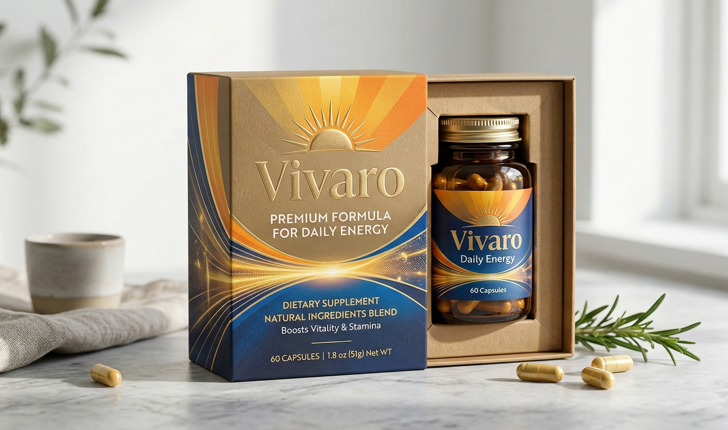 Vivaro — supliment alimentar 60 capsule de la Korlitek.Eu